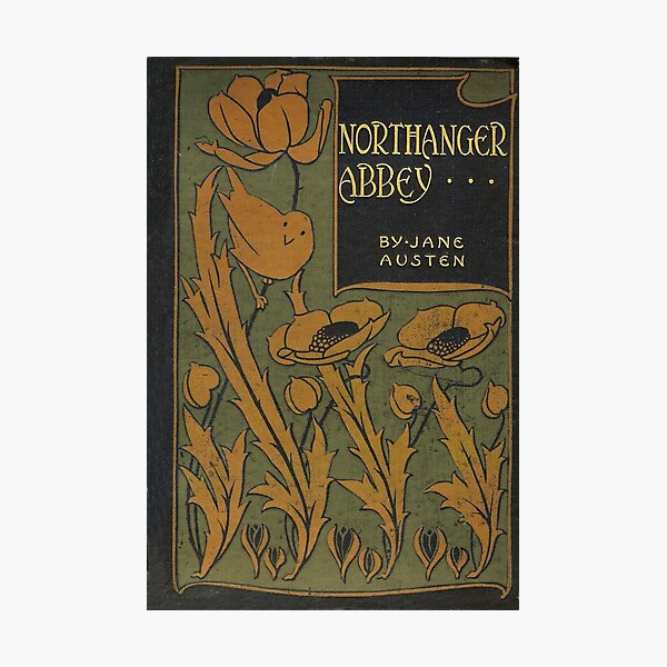 Northanger Abbey by Jane Austen (vintage book cover) Photographic Print