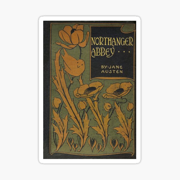 Northanger Abbey by Jane Austen (vintage book cover) Sticker