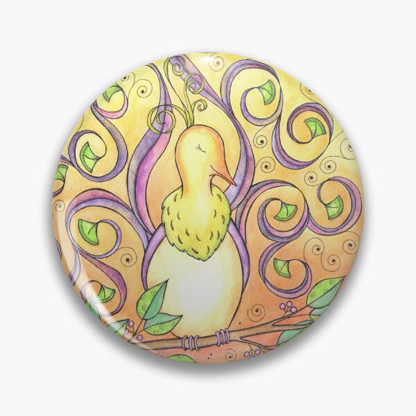 Item preview, Prissy Bird with Curly Tail Feathers designed and sold by Diana Garrison.