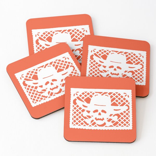 Item preview, Day of the Dead, papel picado. White traditional Mexican paper cutting flag. designed and sold by oasisamuel.
