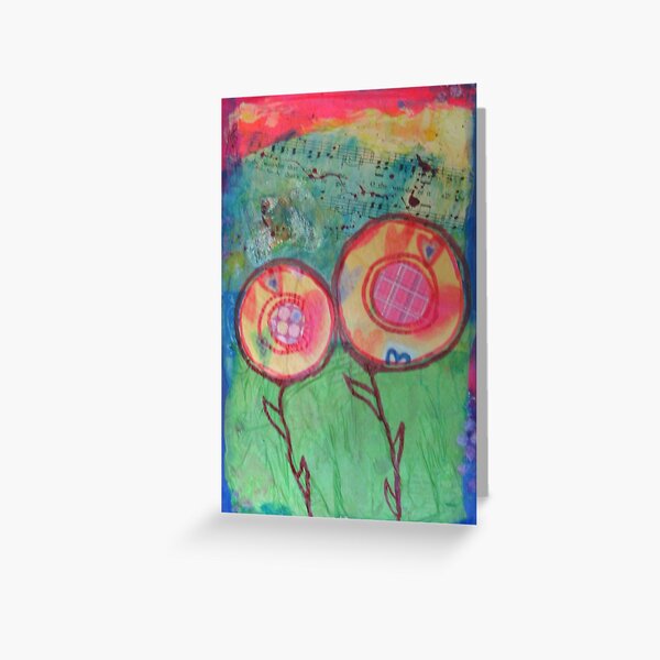 Flowers in Wind and Sun Greeting Card