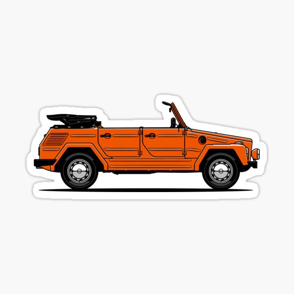 Thing Retro Road Car Sticker