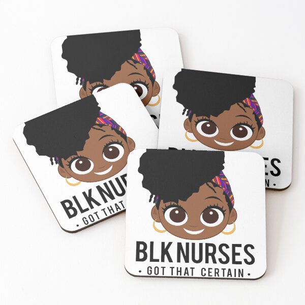 Item preview, Gift for Black Nurse with Natural African American Curl Hair designed and sold by Domshirts.