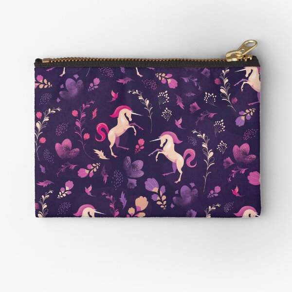 Unicorn Pattern Zipper Pouch