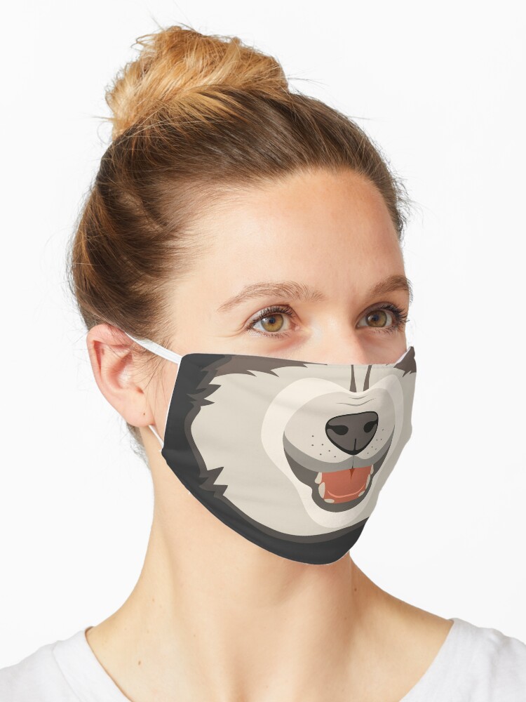 Wolf Face Mask Mask By Elmpixietattoos Redbubble