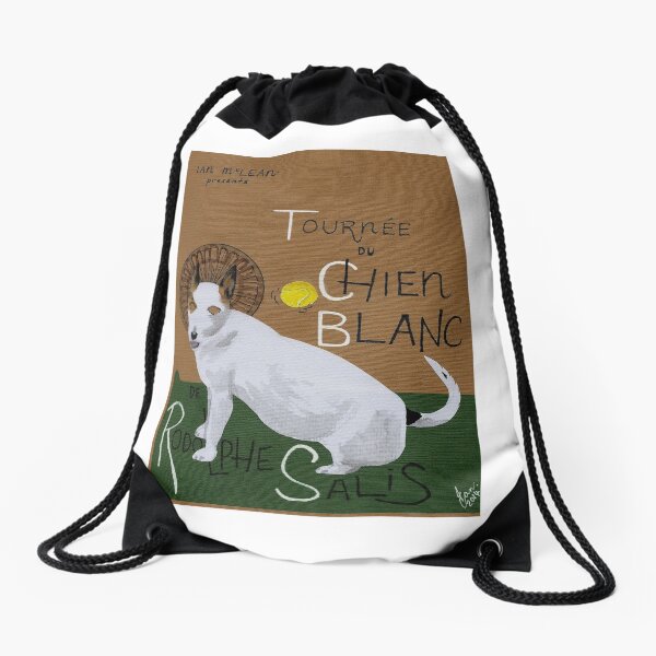 Jack poster - Tournée du chien blanc Drawstring Bag