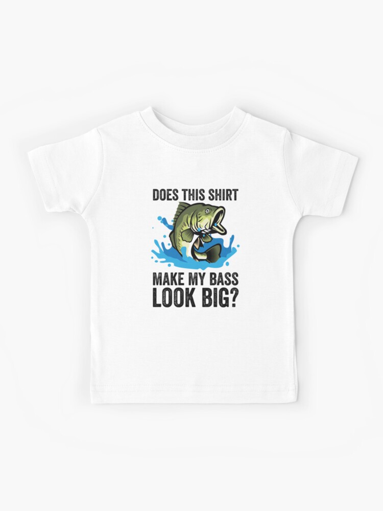 Bass Fishing, Funny Fish, Fisherman | Kids T-Shirt