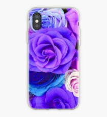 Colorful Roses Collage-Cool Tones iPhone Case