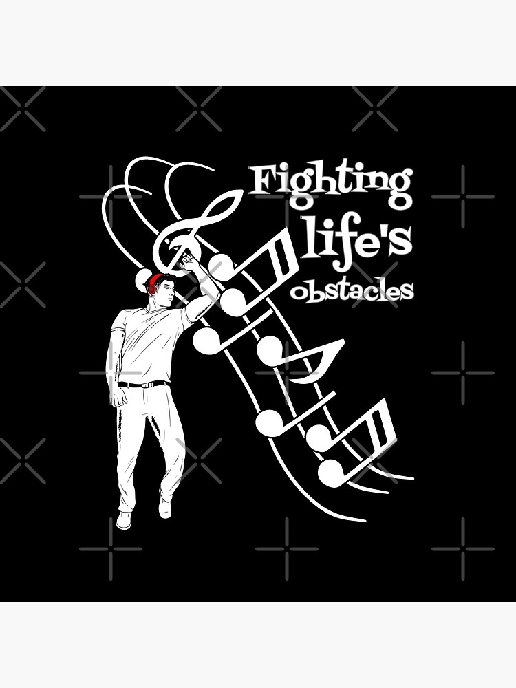 "Fighting Life's Obstacles" Throw Pillow for Sale by anfeloga Redbubble