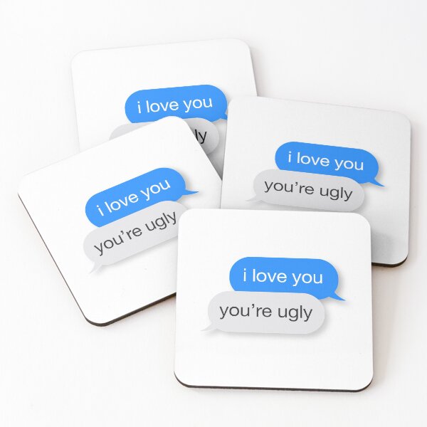 Artikelvorschau, Ich liebe dich, du bist hässlich, iMessage | Rose und Big Ed 90 Day Fiance entworfen und verkauft von winonamedia.