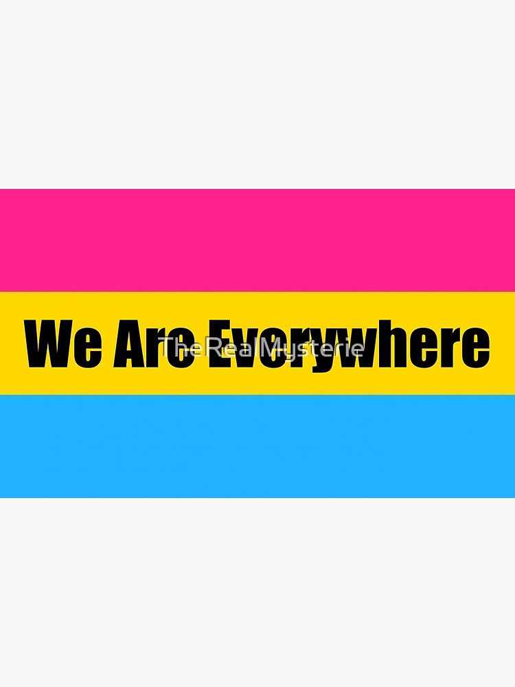 We Are Everywhere Pansexual Pride Flag Poster For Sale By Therealmysterie Redbubble