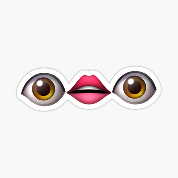 Eye Mouth Eye Emoji Meme Sticker