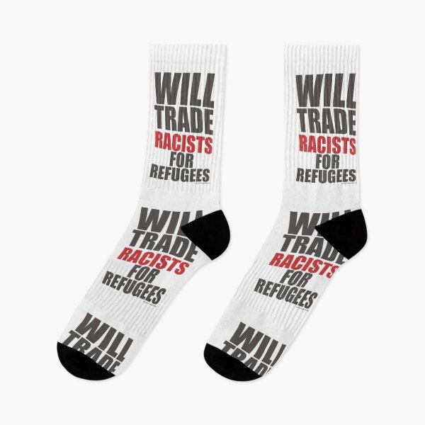Item preview, Will Trade Racists For Refugees designed and sold by ResistNow.
