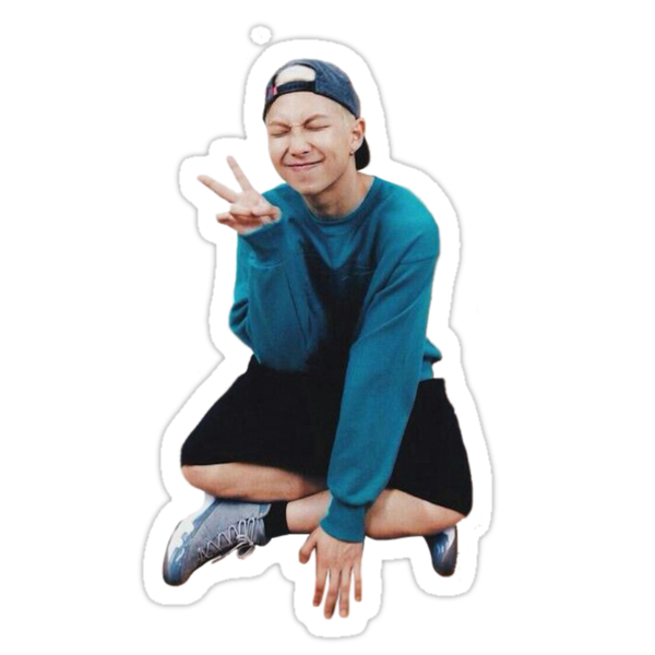 "Rap Monster BTS" Stickers by Emma Keenan | Redbubble