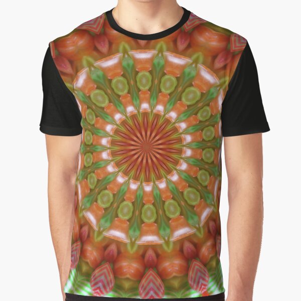 Vista previa del artículo con la obra «Caleidoscopio de color de frutas y verduras», diseñado y vendido por taiche.