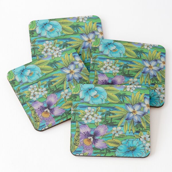 Item preview, Tropical Flowers with Scenic Background designed and sold by Leslie Rogers Todder.