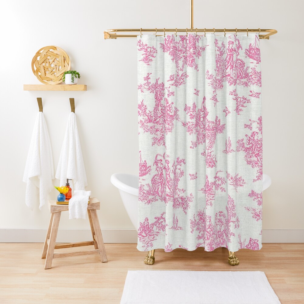 "Toile de Jouy" Shower Curtain by aidanlapoche Redbubble