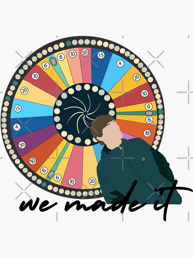 "We Made It Wheel" Sticker for Sale by halfaheart Redbubble