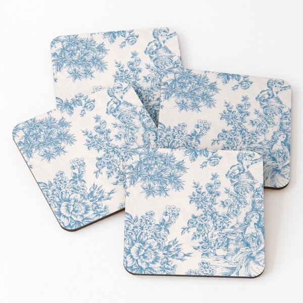 Item preview, Toile de Juoy blue designed and sold by aidanlapoche.