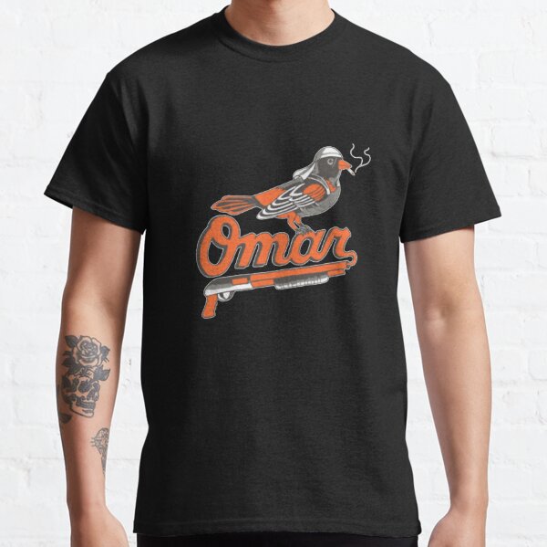 Official Omar Orioles Bird Smoking Shirt T-shirt Ladies Tee