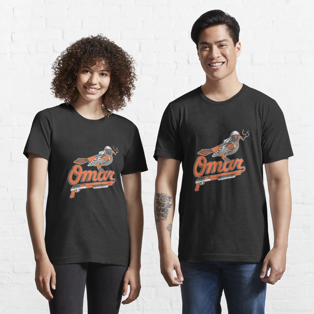 Official Omar Orioles Bird Smoking Shirt T-shirt Ladies Tee