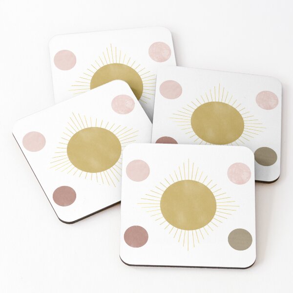 Artikelvorschau, Abstraktes minimalistisches Erdton-Aquarell-Sunburst-Design entworfen und verkauft von AceOneDesign.