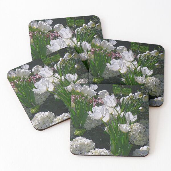 Item preview, White Tulips in the Conservatory designed and sold by Betty Mackey.