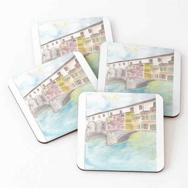 Item preview, Ponte Vecchio Watercolor designed and sold by mmccandle.