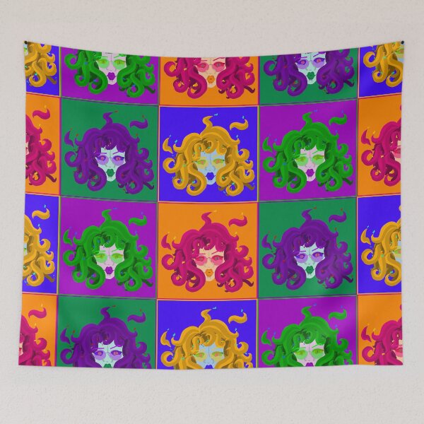Item preview, Medusa Color-block Print designed and sold by pumalikeacat.