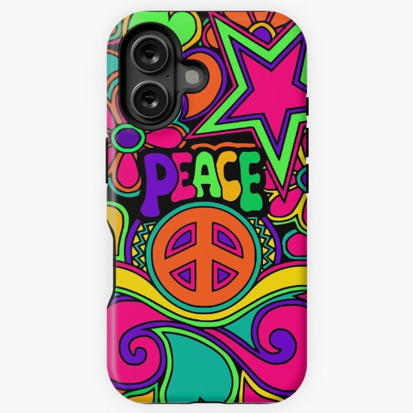 Aperçu de l'œuvre Joli rose n coloré Hippy Trippy Design créée et vendue par Alondra.