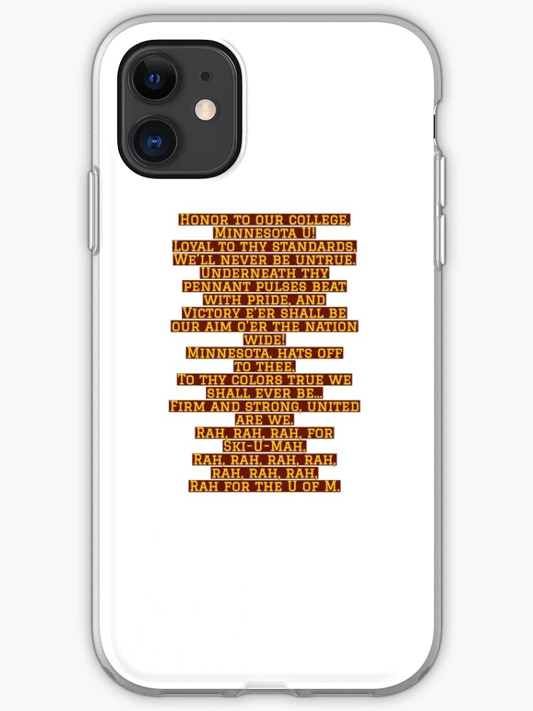 Minnesota Rouser Iphone Case Cover By Lsimpson13 Redbubble Add to song favorites ♥. minnesota rouser iphone case cover by lsimpson13 redbubble