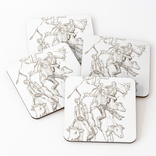 Item preview, The Four Mad Cowboys of the Apocalypse designed and sold by Russell Kightley.