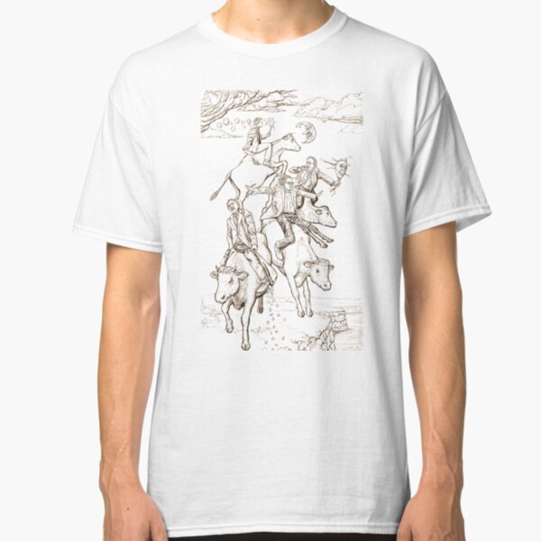 The Four Mad Cowboys of the Apocalypse Classic T-Shirt