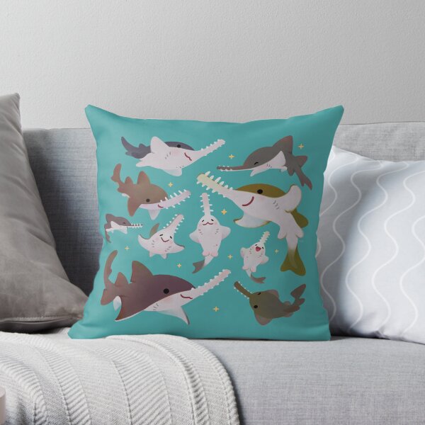 Sawfish Throw Pillow