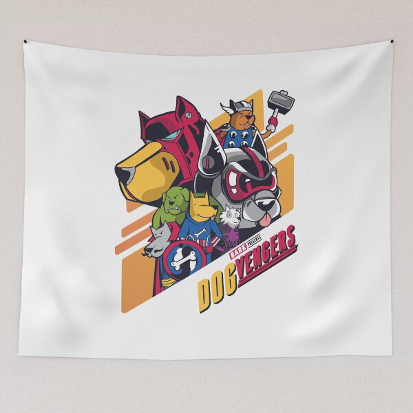 Item preview, Dogvengers Superhero Parody designed and sold by HiFiTees.
