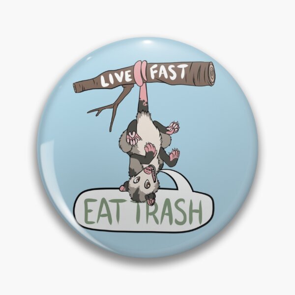 Item preview, Live Fast Eat Trash Opossum designed and sold by TheFoxFeatherz.
