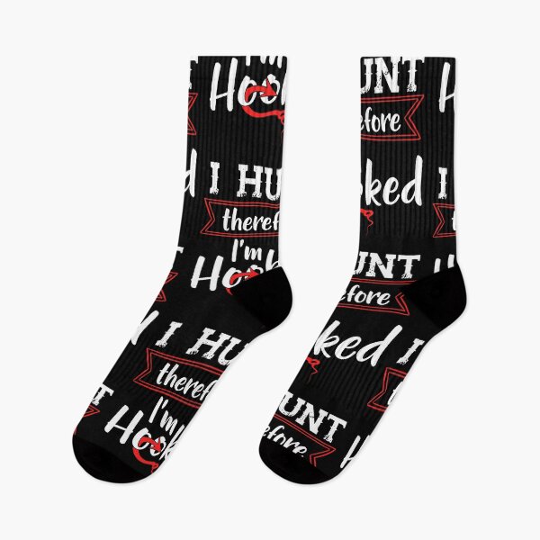 Item preview, Funny Deer Hunting Hooked designed and sold by Tee Kaboom!.