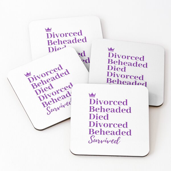 Item preview, Divorced, beheaded, died, divorced, beheaded, survived in purple designed and sold by SM4427.
