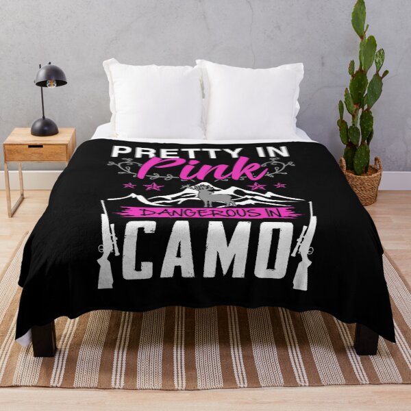 Item preview, Funny Women's Deer Hunting Pink Camo designed and sold by Tee Kaboom!.