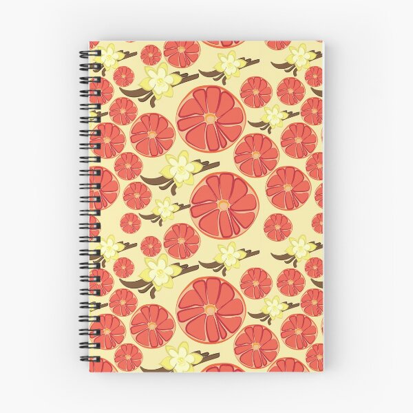 Artikelvorschau, Obstsammlung. Cartoon Farbe Grapefruit und Vanille Muster entworfen und verkauft von AstraDesign.