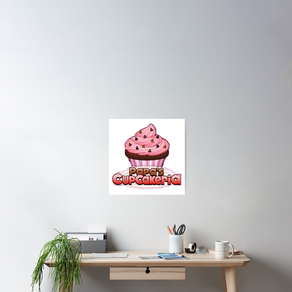 Papa's Cupcakeria Logo Postcard for Sale by apparel-agenda