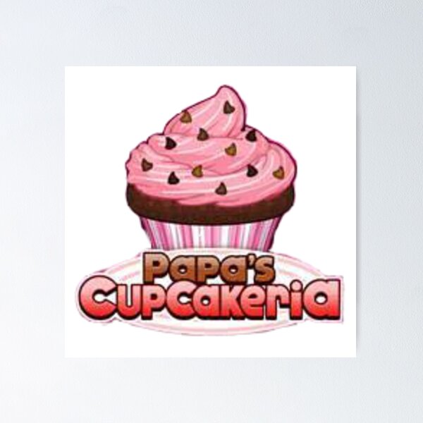 Papa's Cupcakeria Logo Poster for Sale by apparel-agenda