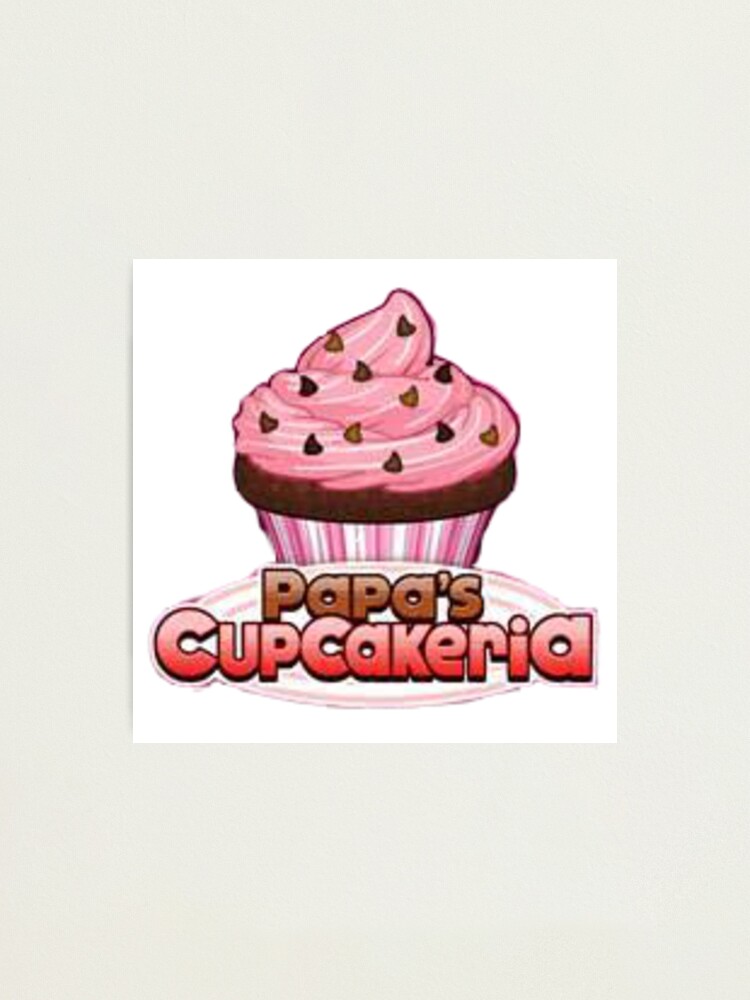 Papa's Cupcakeria Logo Photographic Print for Sale by apparel-agenda