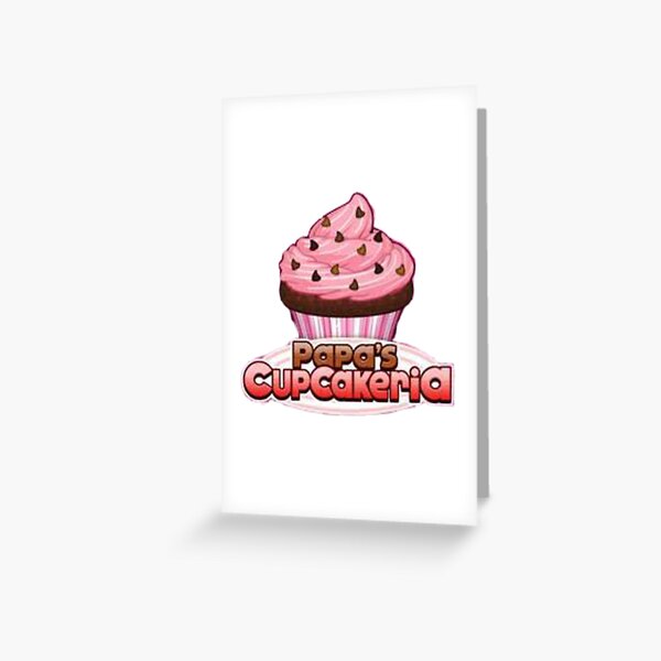 Papa's Cupcakeria Logo | Greeting Card