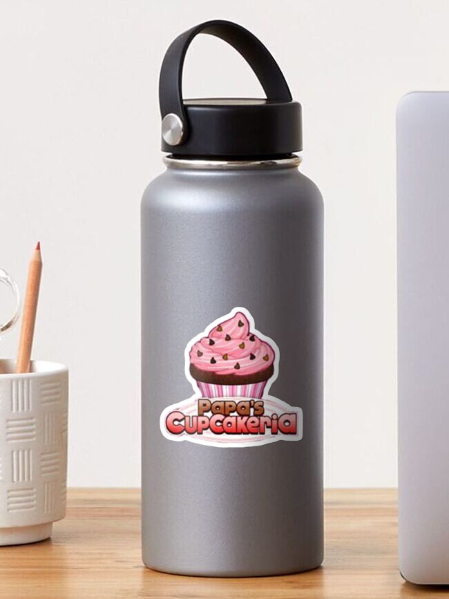 Papa's Cupcakeria Logo Sticker for Sale by apparel-agenda