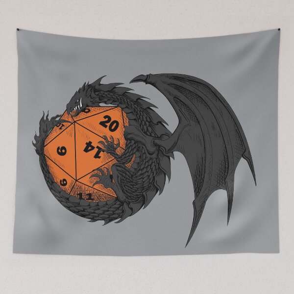 Item preview, Dragon's Horde Collection 4 - Dungeons and Dragons - Black and Orange designed and sold by Dylan Nonya.