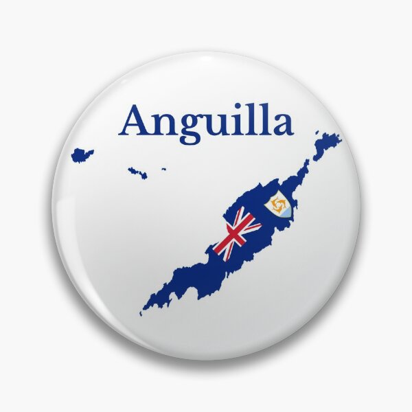 Item preview, Anguilla Map Flag, British Overseas Territory designed and sold by marosharaf.