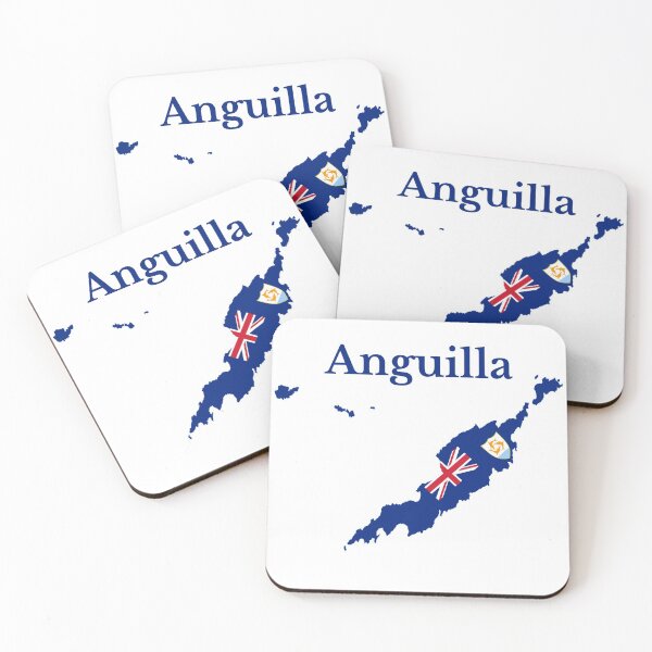 Item preview, Anguilla Map Flag, British Overseas Territory designed and sold by marosharaf.
