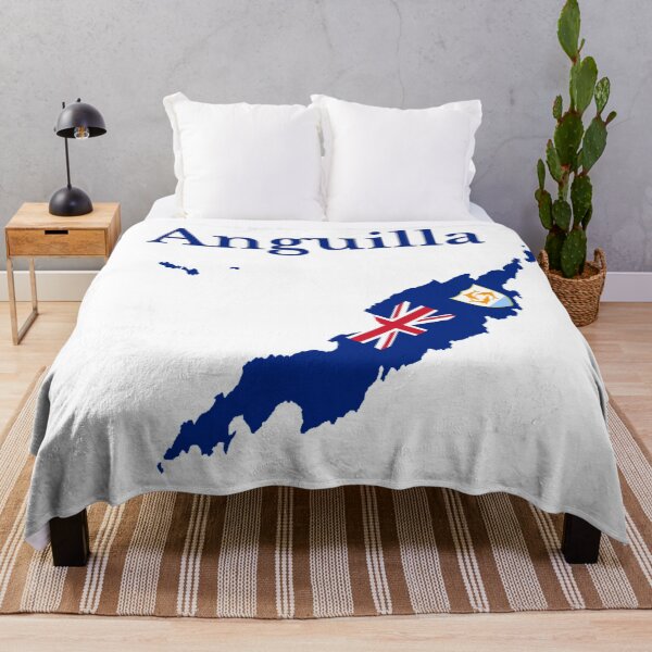 Item preview, Anguilla Map Flag, British Overseas Territory designed and sold by marosharaf.