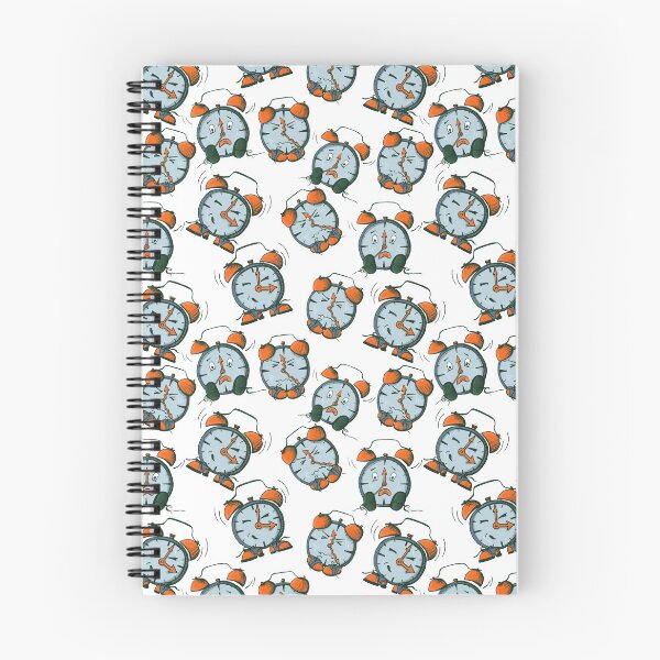 Item preview, School collection. Cartoon print with funny alarm clocks designed and sold by AstraDesign.